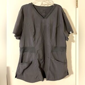 Cherokee INFINITY Dark Gray V-Neck Scrub Top - XL